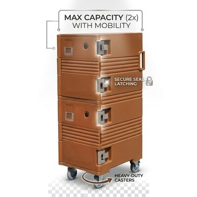 レストラン 食品配送 隔熱箱 60L 多コンパルトメント 熱輸送機 前面積載 ブランド 準備