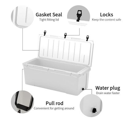 釣り、アウトドア、およびコールドストレージ用のカスタマイズされた240QTロータリーモールドクーラーボックス