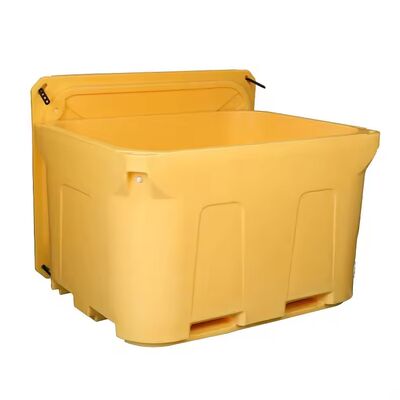 大容量ロトモールド製アイスビン 1000L – 業務用海産物輸送用クーラーボックス
