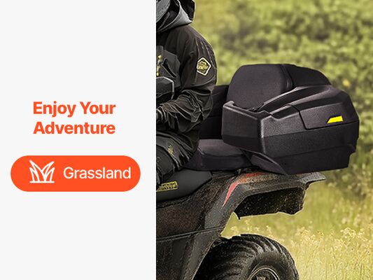 ロトモールド製 ATV リアカーゴボックス – ヘビーデューティー 防水 ATV ストレージトランク
