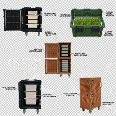 ケータリングフードパンキャリア 65L トップローディング断熱サーマルボックス プロのイベント宴会サービス用