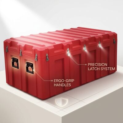 コンパクト 400mm ロートモールドツールボックス IP65 防水 防塵 LLDPE 携帯機器ケース