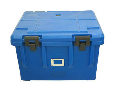 ISO認証 75L 断熱フードパンキャリア ナイロンハンドル 四輪 LLDPE ケータリング輸送ボックス