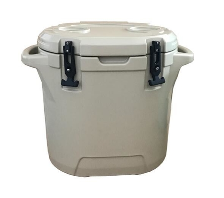 25L Rotomoldedの氷のクーラー、屋外のキャンプの円形のより涼しい箱