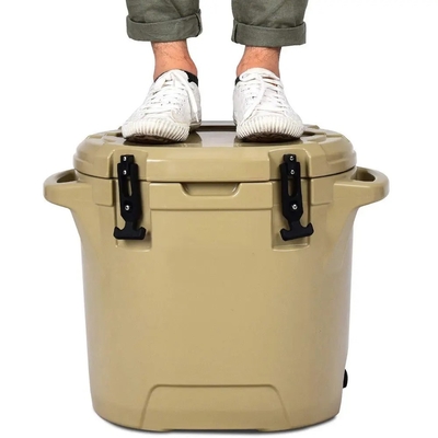 25L Rotomoldedの氷のクーラー、屋外のキャンプの円形のより涼しい箱