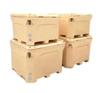 1000L冷たい食糧輸送容器のプラスチック絶縁された冷凍食品の輸送箱
