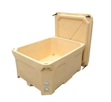 トップグリーン 1000L 絶縁食品輸送コンテナ 鮮やかな黄色