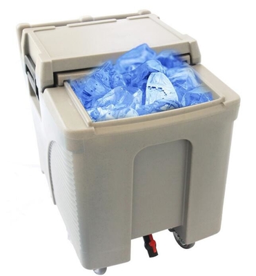 食品等級LLDPE 125Lの車輪の商業氷の容器