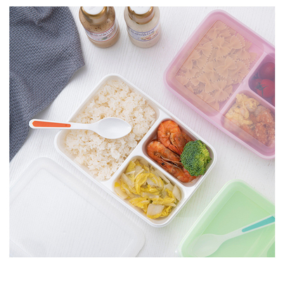 Eco子供のための友好的なBPA自由なPPプラスチックBentoのお弁当箱