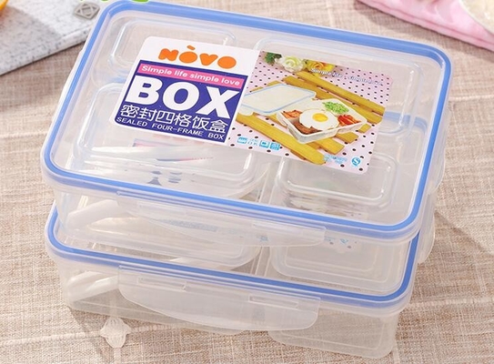 食品等級PPの再使用可能なプラスチック昼食の容器のライト級選手の携帯用かわいいディバイダー