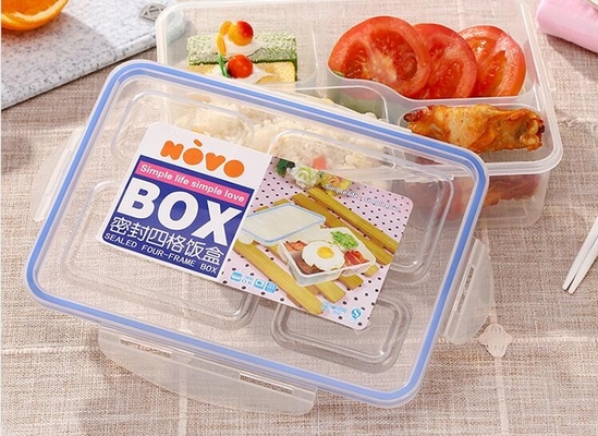 食品等級PPの再使用可能なプラスチック昼食の容器のライト級選手の携帯用かわいいディバイダー