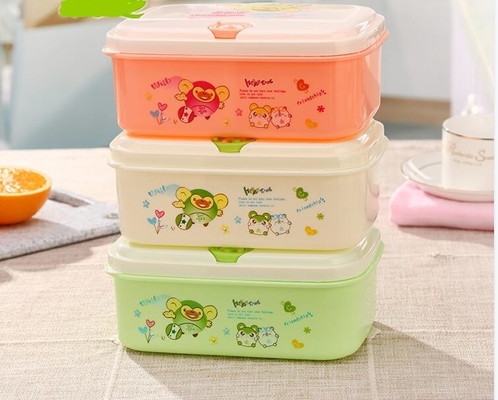 960ml再使用可能なプラスチック昼食の容器、再使用可能な食事の準備の容器