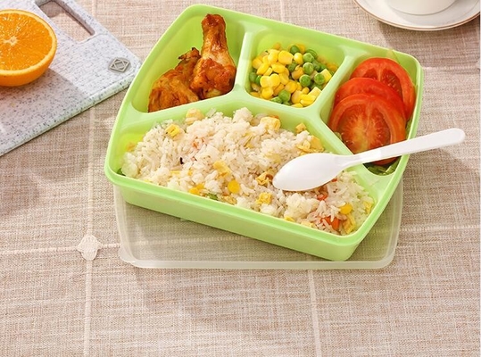 1280ml再使用可能なBentoのお弁当箱4コンパートメント
