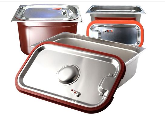 ふたが付いている台所ステンレス鋼の食糧鍋、ステンレス鋼のビュッフェ鍋